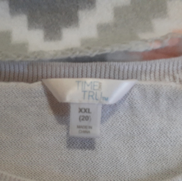 Women's 2XL Time And Tru Striped Hello Sweater - Picture 5 of 5